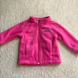 Columbia Pink Baby Fleece Jacket 6/12M